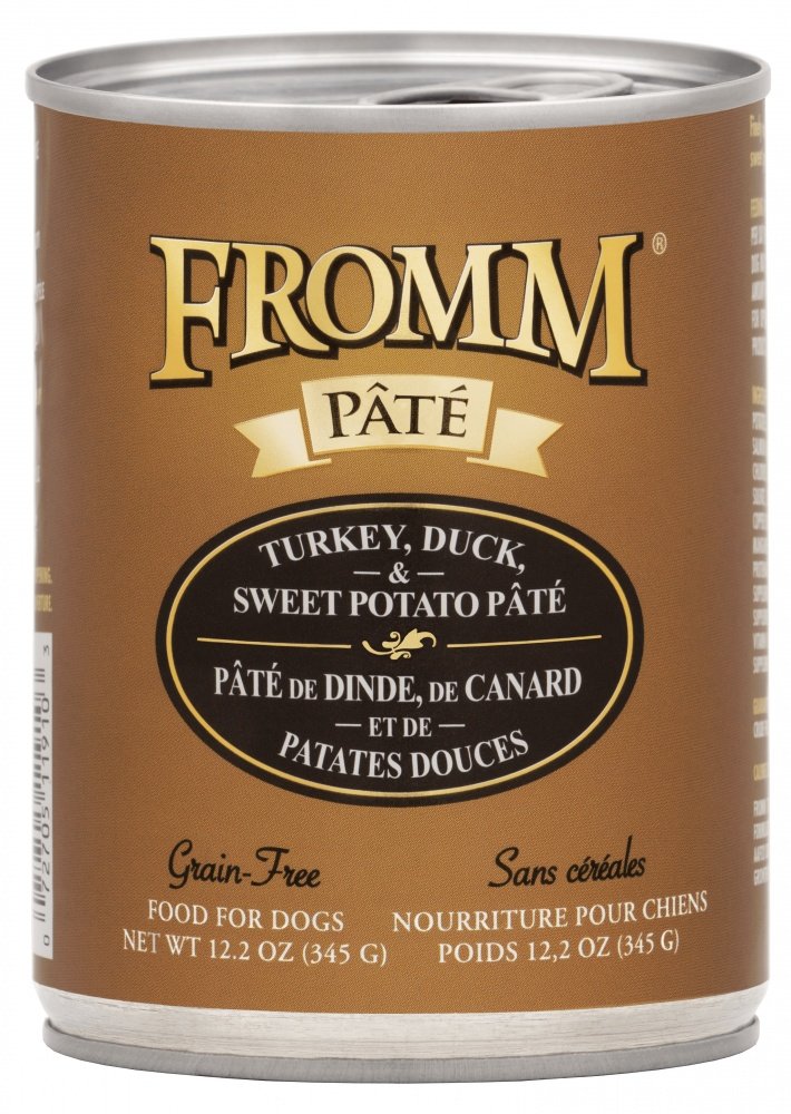 Fromm Grain Free Canned Turkey, Duck, & Sweet Potato Pâte Dog Food