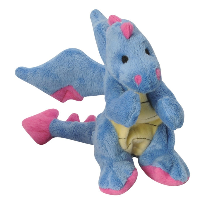 Go Dog Periwinkle Dragon with Chew Guard Technology Dog Chew Toy