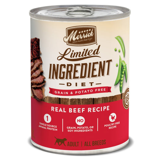 Merrick Limited Ingredient Diet Grain & Potato Free Real Beef Recipe Canned Dog Food