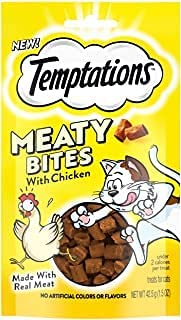 Temptations Meaty Bites Chicken Flavor Cat Treats 1.5z
