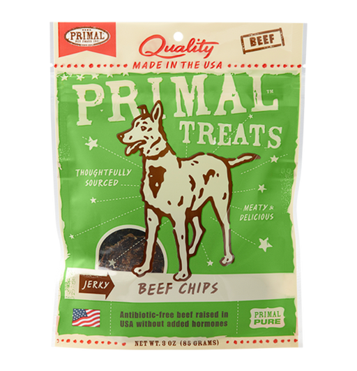 Primal Grain Free Jerky Beef Chips Dog Treats