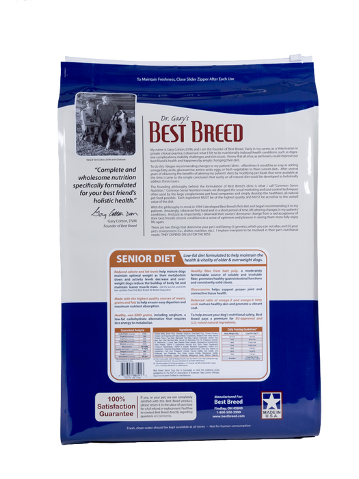 Dr. Gary's Best Breed Holistic Senior Reduced Calorie Dry Dog Food