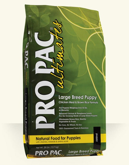 PRO PAC Ultimates Large Breed Puppy Chicken Meal & Brown Rice Recipe Dry Dog Food