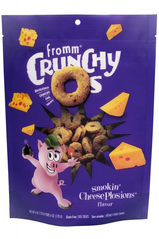 Fromm Grain Free Crunchy Os® Smokin' CheesePlosions® Flavor 6oz bag of Dog Treats
