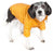 Pet Life Adjustable Yellow Sporty Avalanche Dog Coat with Pop Out Zippered Hood