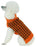 Pet Life Harmonious Dual Color Orange & Brown Weaved Heavy Cable Knitted Dog Sweater