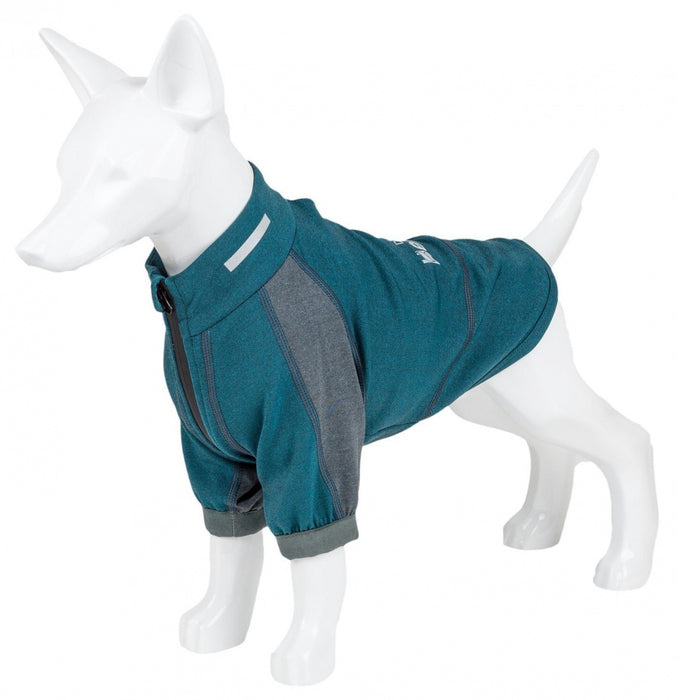 Pet Life Dog Helios Eboneflow Ocean Blue Flexible Performance Breathable Yoga Dog T-Shirt