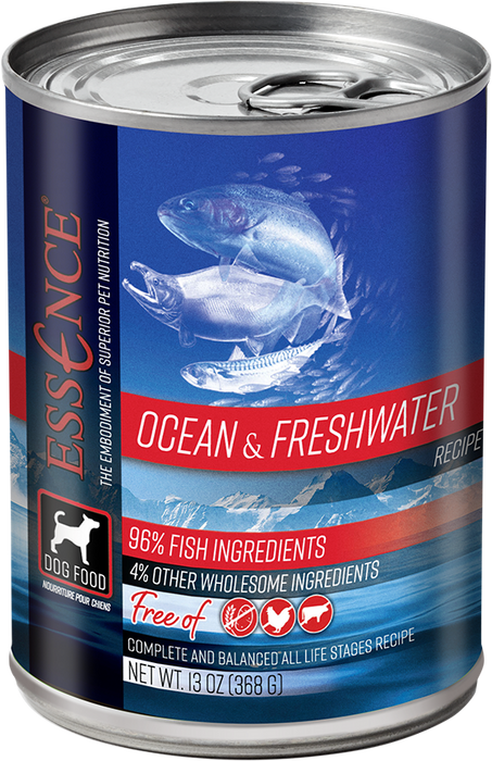 Essence Grain Free Ocean & Freshwater Recipe Canned Dog Food