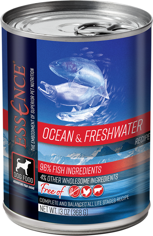 Essence Grain Free Ocean & Freshwater Recipe Canned Dog Food