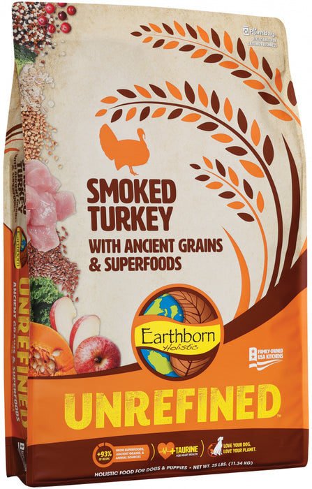 Earthborn Unrefined Smoked Turkey with Ancient Grains & Superfoods Dry Dog Food