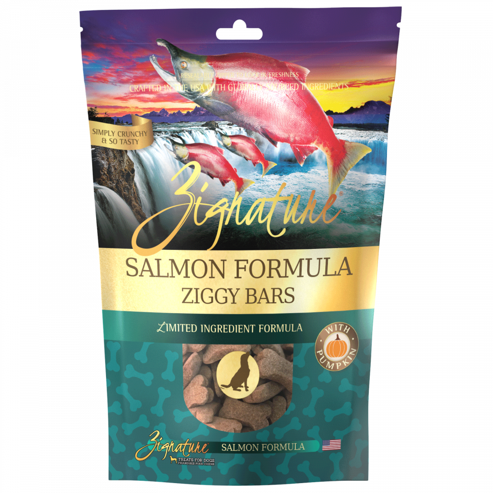 Zignature Zssential Ziggy Bars Salmon Formula Dog Treats