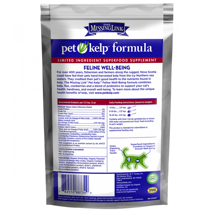 The Missing Link Pet Kelp Feline Wellness Formula Supplement