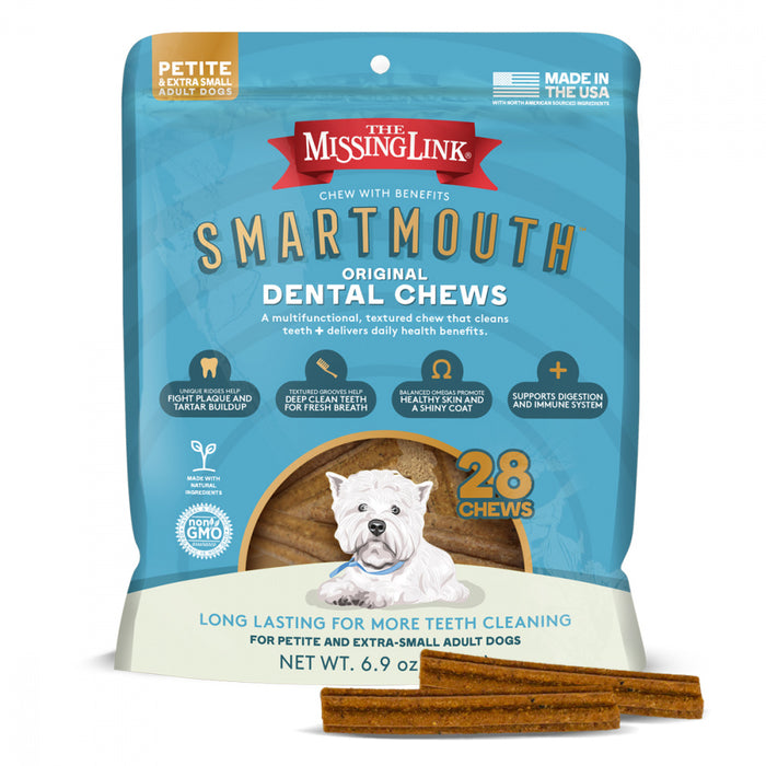 The Missing Link Smartmouth Dental Chews for Small Breed Dogs