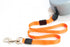 Wigzi Dual Doggie Gel Rope Orange & Green Dog Leash