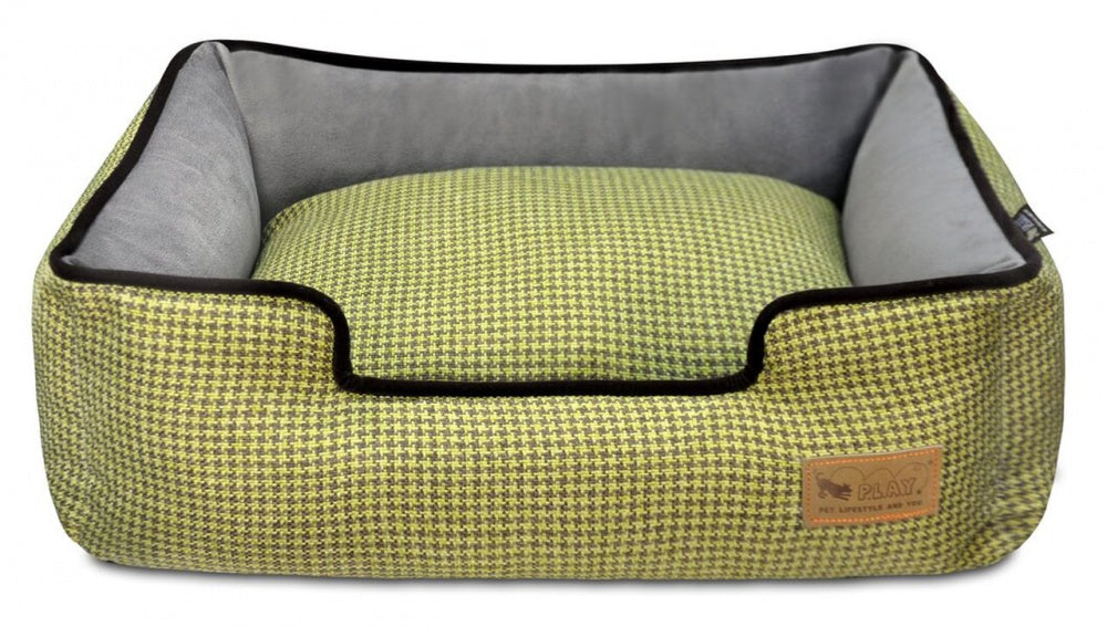 P.L.A.Y. Lounge Bed Houndstooth, Yellow & Brown