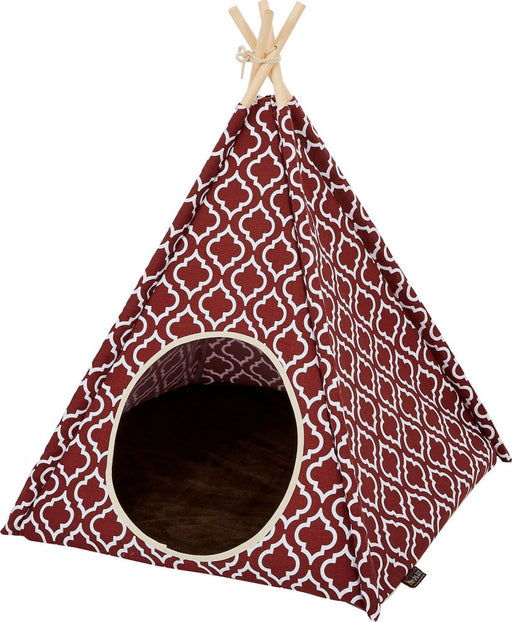 P.L.A.Y. Teepee Tent for Cat or Dog, Moroccan Marsala