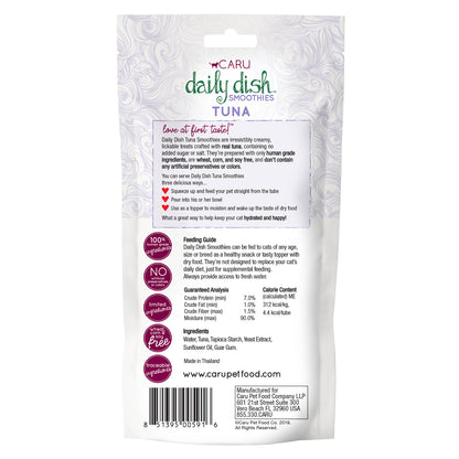 Caru Daily Dish Smoothie Tuna Flavor Lickable Treat for Cats