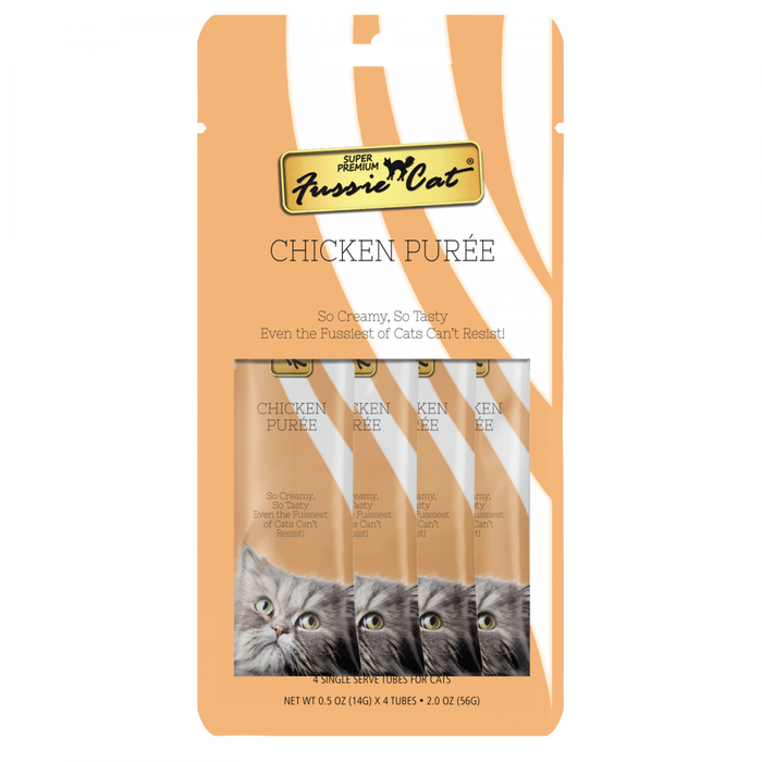 Fussie Cat Chicken Puree Canned Cat Treat Food Topper