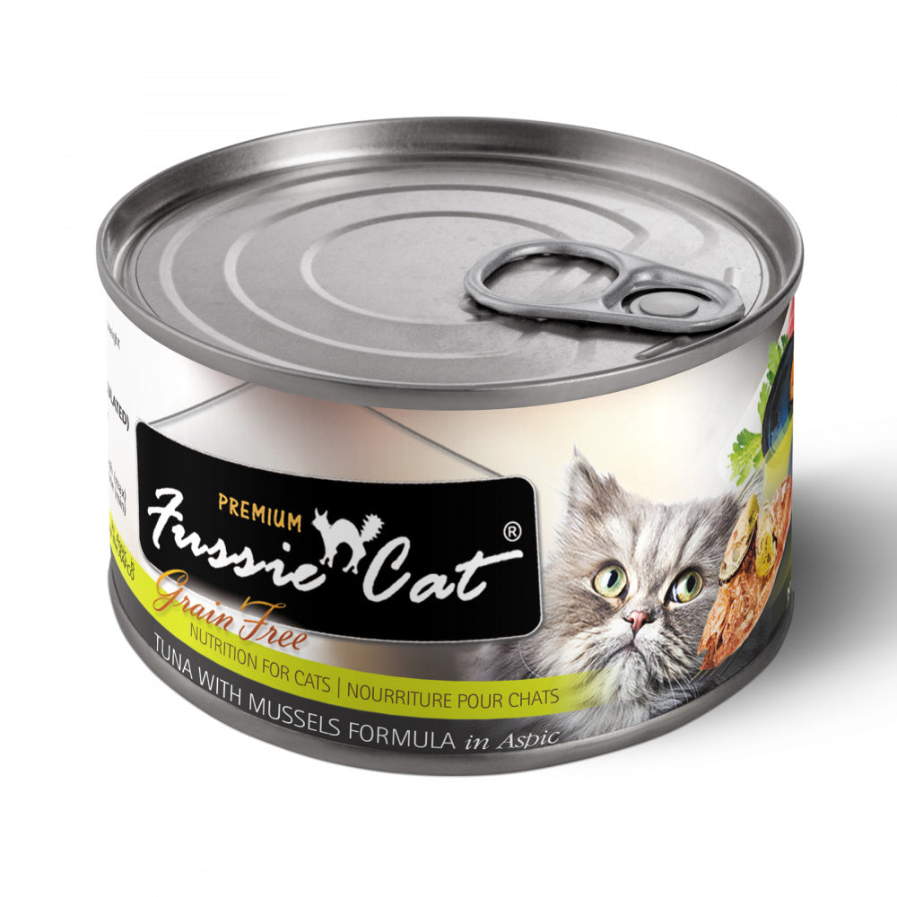 Fussie Cat Premium Tuna with Mussels Canned Cat Food