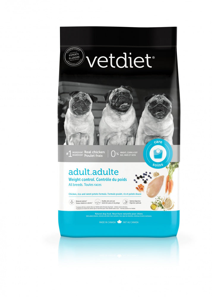 Vetdiet Chicken & Rice Formula Adult Weight Control All Breeds Dry Dog Food