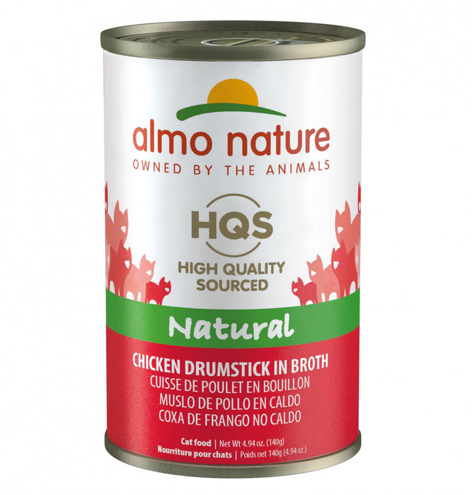 Almo Nature HQS Natural Cat Grain Free Additive Free Chicken Drumstick Canned Cat Food