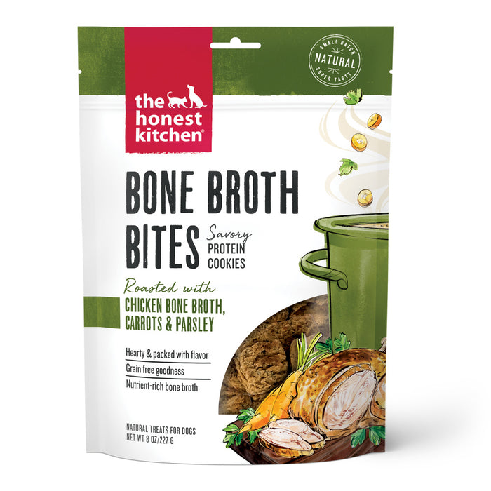 The Honest Kitchen Bone Broth Bites Roasted with Chicken Bone Broth & Carrots Dog Treats