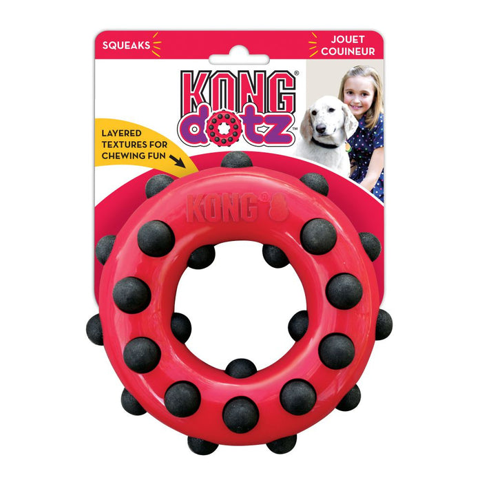 KONG Dotz Circle Dog Chew Toy