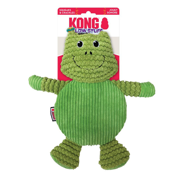 KONG Low Stuff Crackle Tummiez Frog Dog Toy