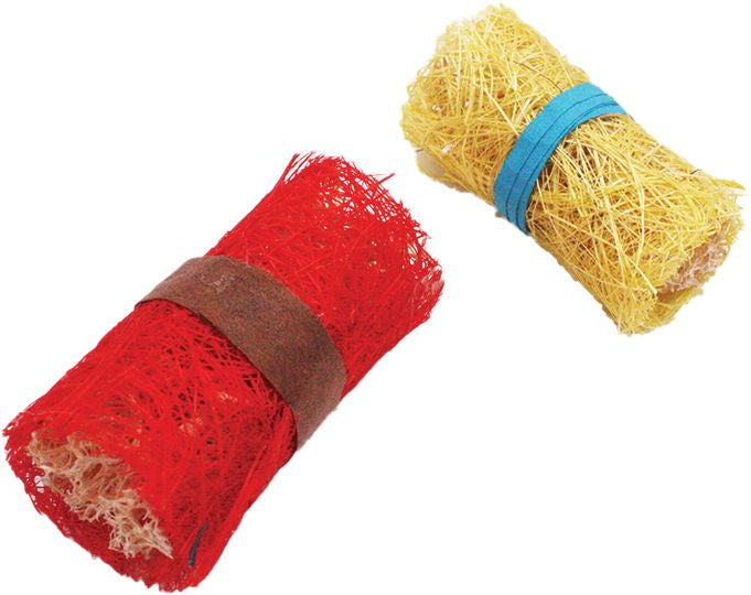 A & E Nibbles Loofah Sushi Roll Small Animal Toy
