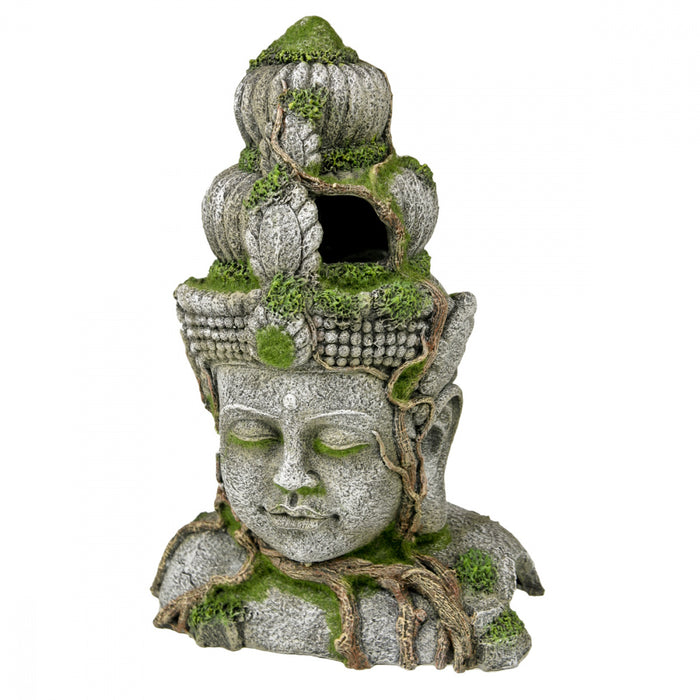 Blue Ribbon Exotic Environments Cambodian Warrior Statue With Moss Tank Accessory