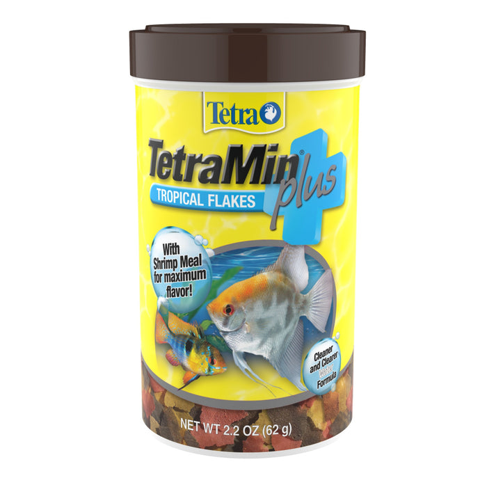 Tetra TetraMin Plus Tropical Fish Food Flakes, 2.2 oz. 