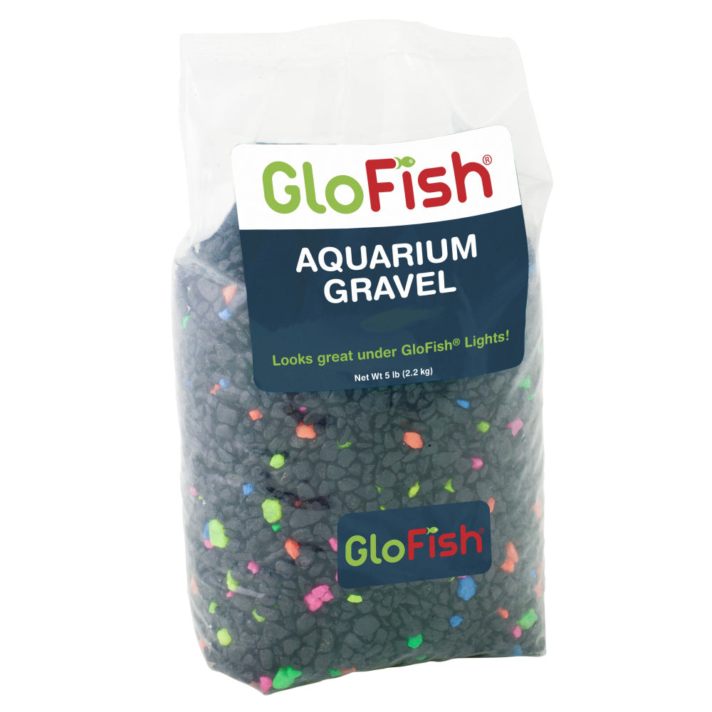 GloFish Aquarium Black Gravel with Fluorescent Lights