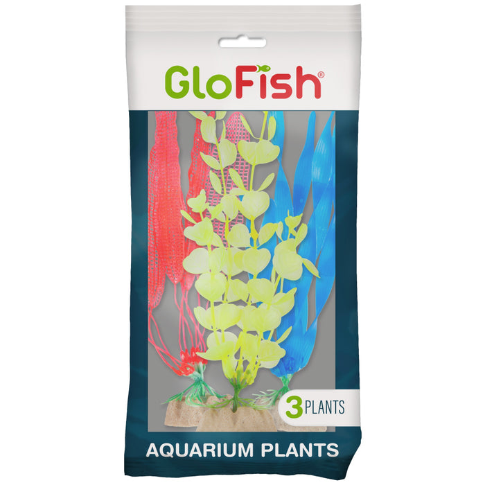 GloFish Plant Yellow, Orange & Blue Tank Accessory