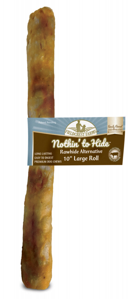 Fieldcrest Farms Nothin' to Hide Large Roll Beef Dog Chews