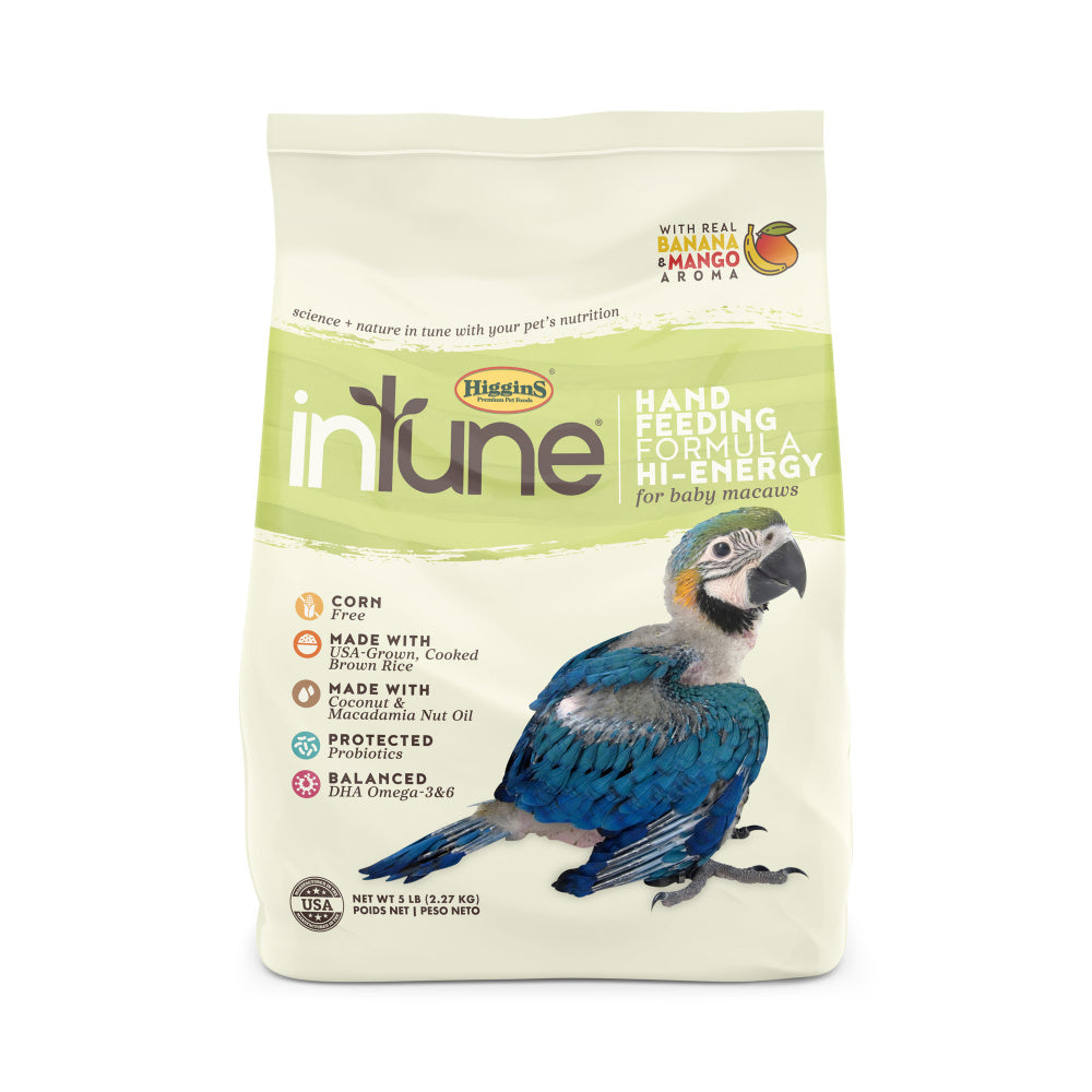 Higgins inTune Hand Feeding Formula High Energy Baby Bird Food