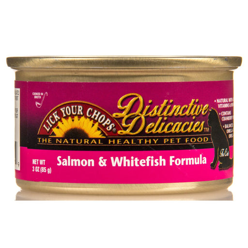 Lick Your Chops Distinctive Delicacies Canned Salmon & Whitefish Cat Food