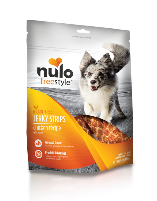 Nulo FreeStyle Chicken & Apple Jerky Strips For Dogs