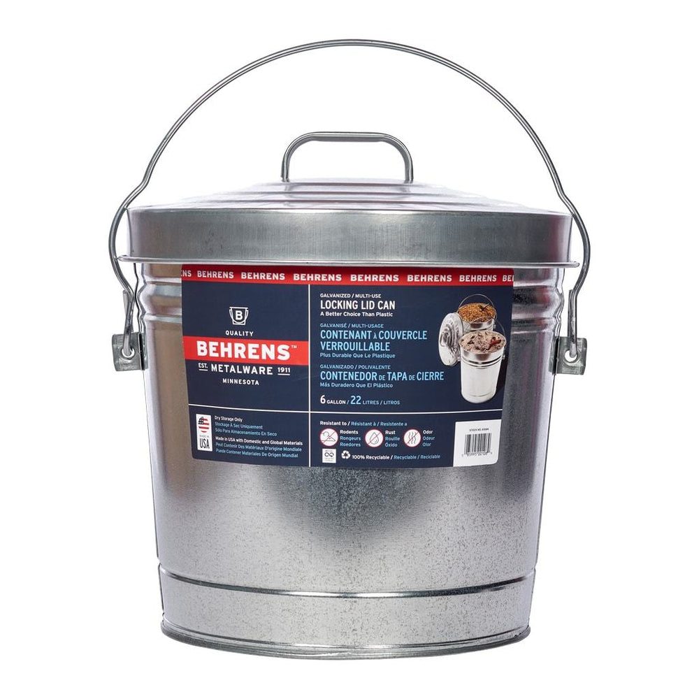 Behrens 6 Gallon Locking Lid Can