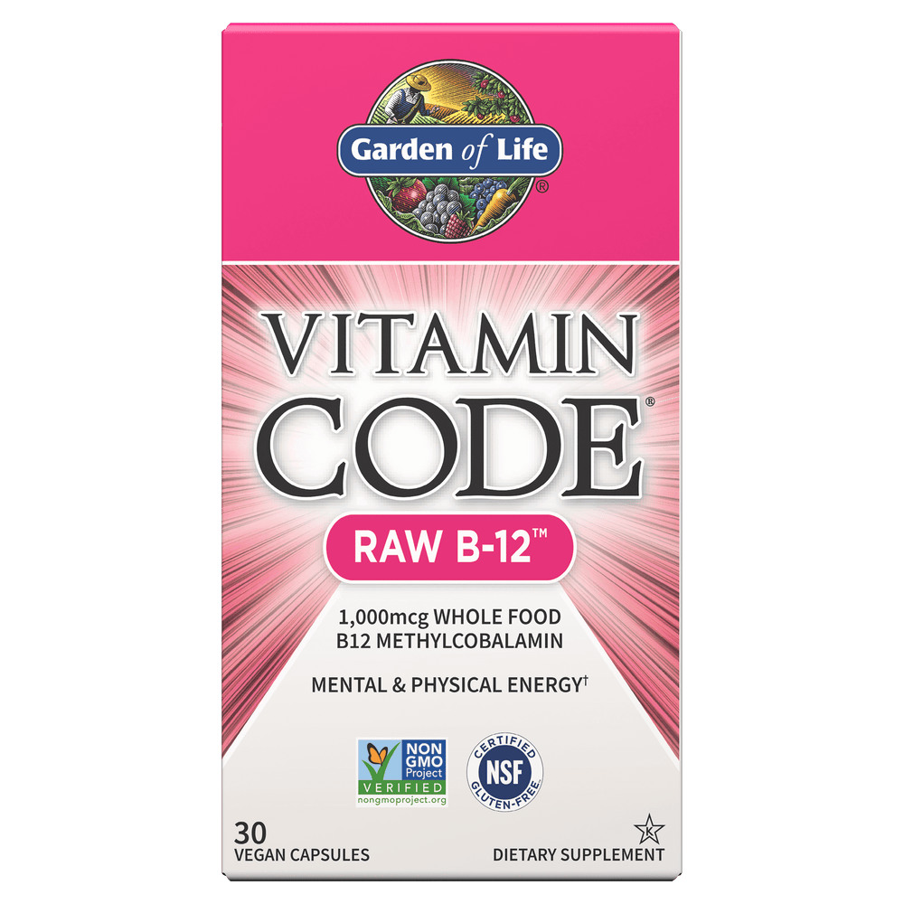 Garden of Life Vitamin Code Raw B12, 30 Count