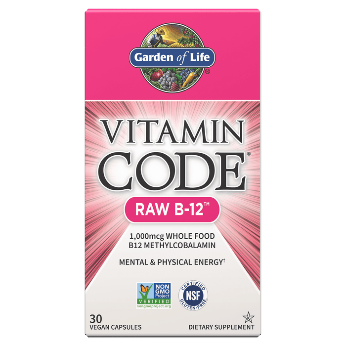 Garden of Life Vitamin Code Raw B12, 30 Count