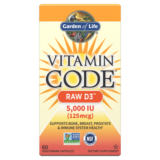 Garden of Life Vitamin Code Raw D3, 60 Count