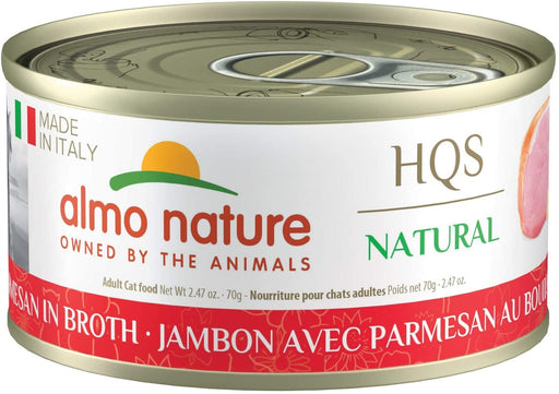 Almo Nature HQS Made in Italy Ham With Parmesan In Broth Canned Cat Food
