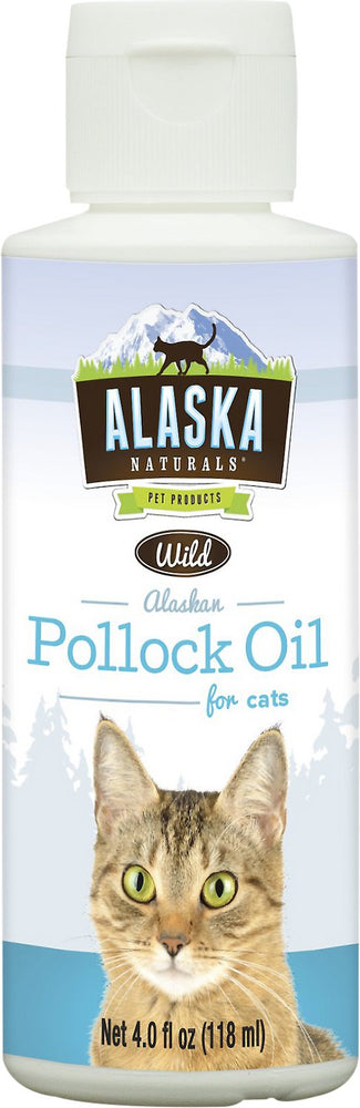 Alaska Pollock Oil for Cats- 4 Oz Bottle