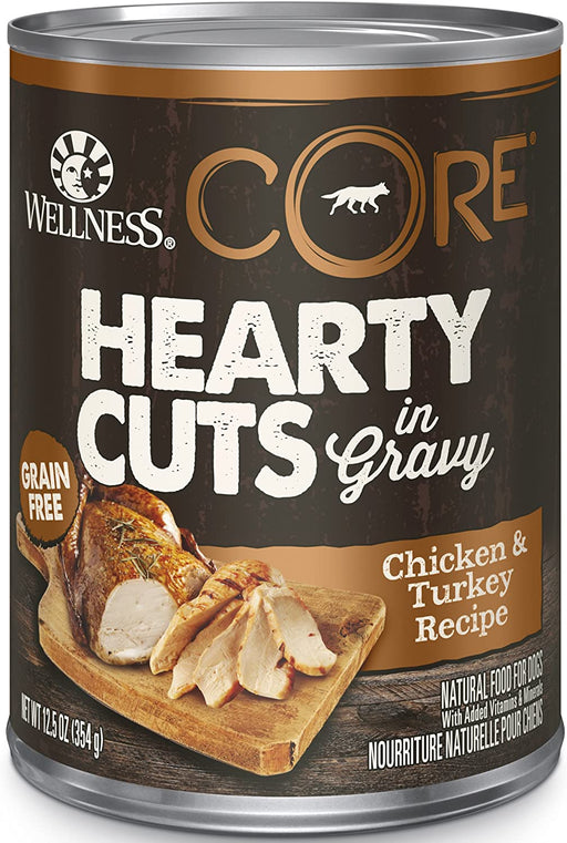 Wellness CORE Natural Grain Free Hearty Cuts Chicken and Turkey Canned Dog Food