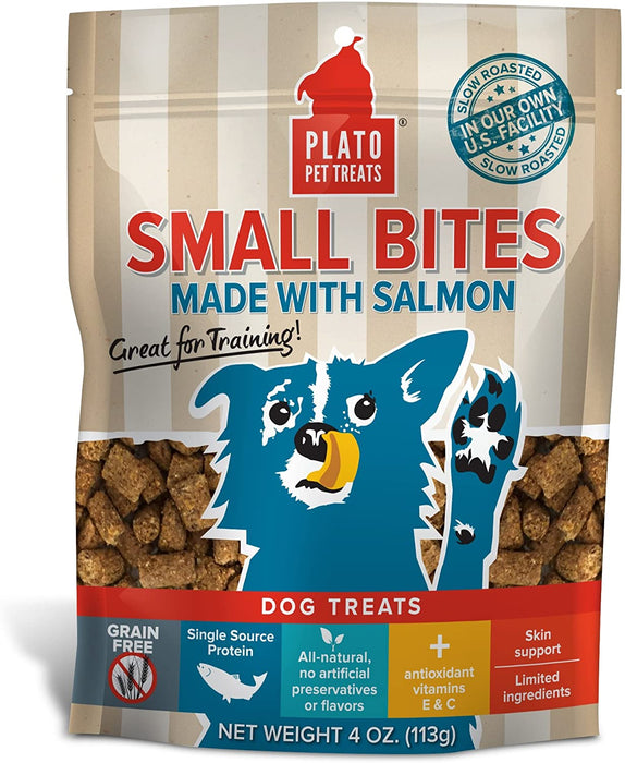 Plato Small Bites Salmon Dog Treats