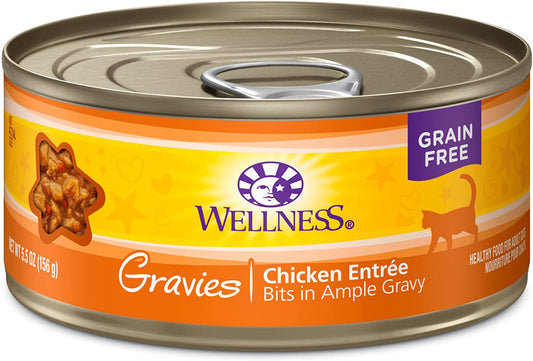 Wellness Natural Grain Free Gravies Chicken Dinner Canned Cat Food