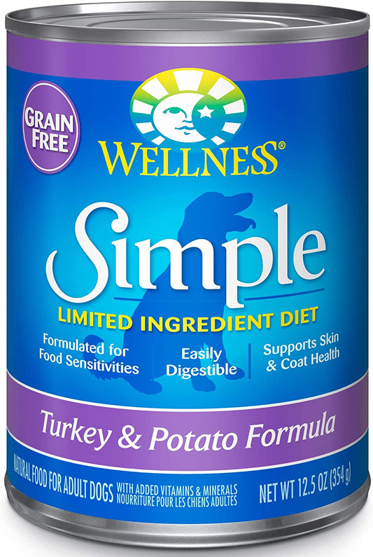 Wellness Simple Natural Limited Ingredient Diet Turkey and Potato Recipe Wet Canned Dog Food