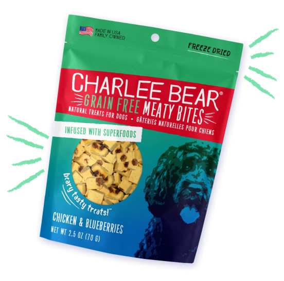 Charlee Bear Grain Free Meaty Bites Chicken & Blueberries