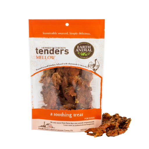 Earth Animal Mellow Chicken Tender Treats For Dogs; 4- Oz Bag