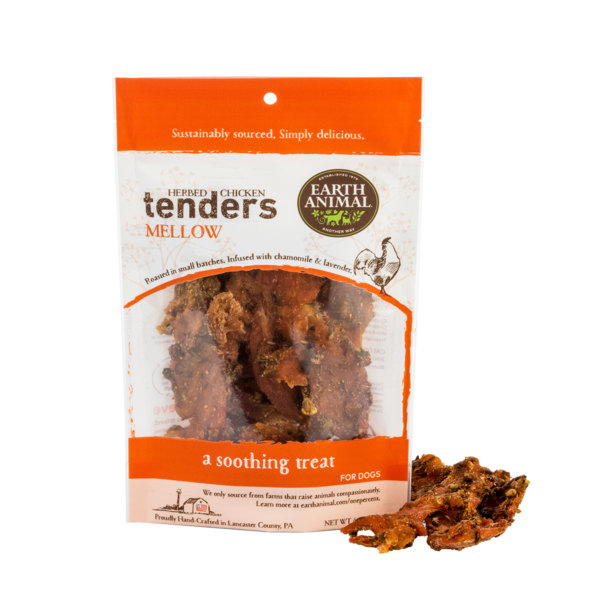 Earth Animal Mellow Chicken Tender Treats For Dogs; 4- Oz Bag